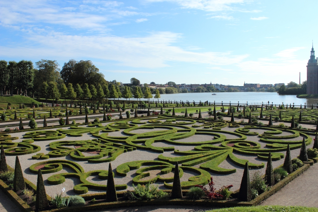 The garden space at Frederiksborg Castle