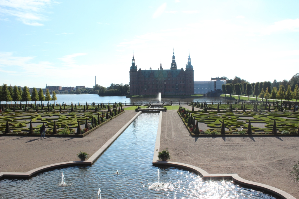 Frederiksborg Castle and the surrounding gardens